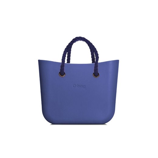 O Bag shopper bag niebieska mieszcząca a8 matowa do ręki wakacyjna 