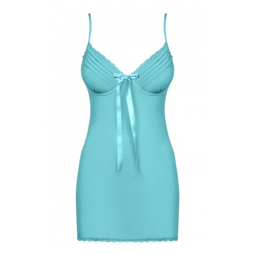 Koszulka damska ze stringami Obsessive Blackardi chemise turkusowy