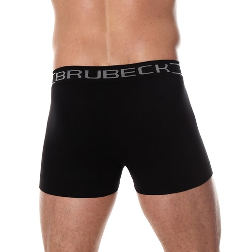 Bezszwowe bokserki męskie Brubeck Comfort Cotton BX00501 czarne