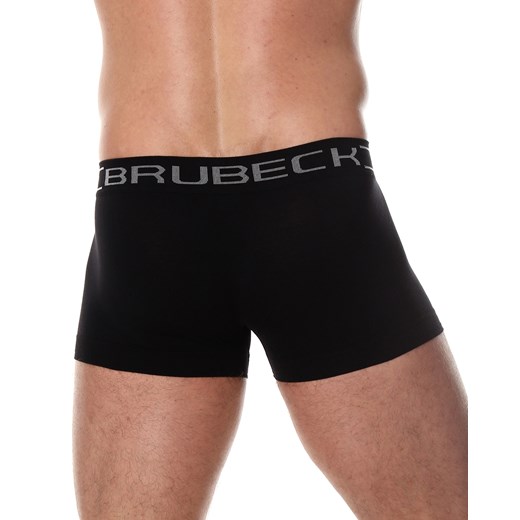 Bezszwowe bokserki męskie Brubeck Comfort Cotton BX10050 czarne