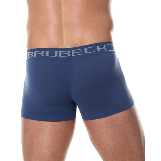 Bezszwowe bokserki męskie Brubeck Comfort Cotton BX10050 niebieskie