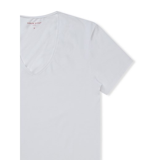 T-shirt męski Derek Rose 8025 -JACK001WHITE Derek Rose  XL wyprzedaż Maison Charme 
