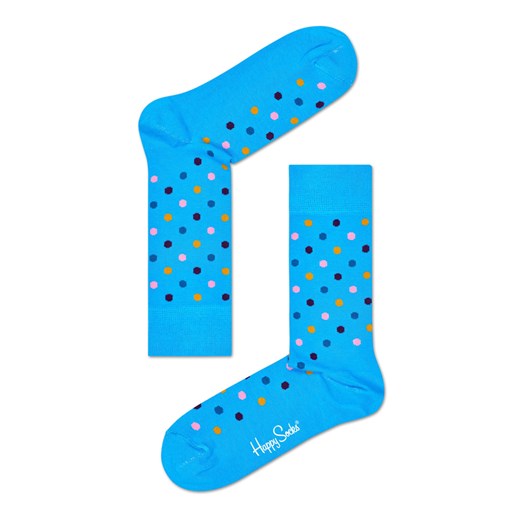 Skarpetki damskie niebieskie Happy Socks casual 