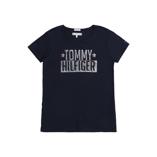 Tommy Hilfiger bluzka dziewczęca tkaninowa 