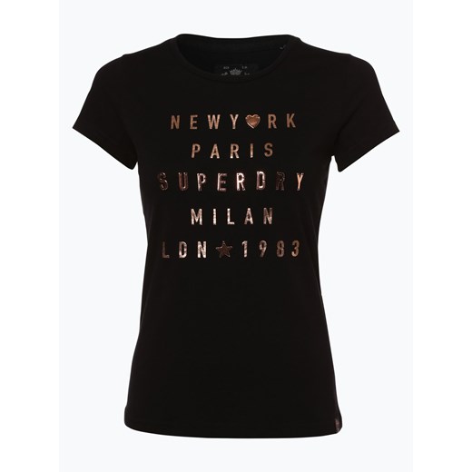 Superdry - T-shirt damski, czarny  Superdry L vangraaf