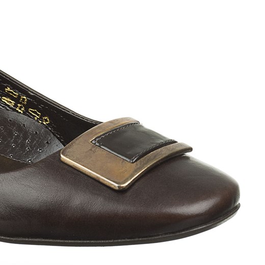 2284-H60 Marco Shoes brązowe półbuty milandi-pl szary lakierowane