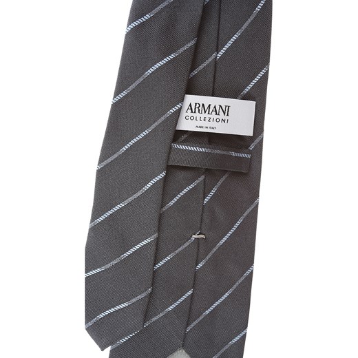 Giorgio Armani Krawaty Na Wyprzedaży, Asfaltowy szary, Jedwab, 2019 Giorgio Armani  One Size promocyjna cena RAFFAELLO NETWORK 