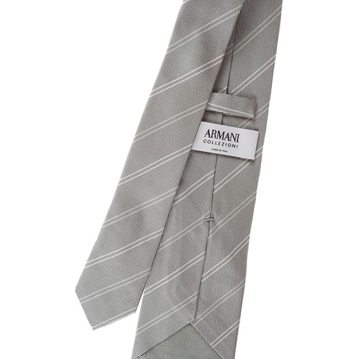 Giorgio Armani Krawaty Na Wyprzedaży, Light Silver Grey, Jedwab, 2019 Giorgio Armani  One Size promocyjna cena RAFFAELLO NETWORK 