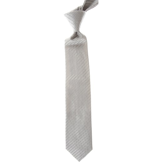 Giorgio Armani Krawaty Na Wyprzedaży, Light Silver Grey, Jedwab, 2019  Giorgio Armani One Size wyprzedaż RAFFAELLO NETWORK 