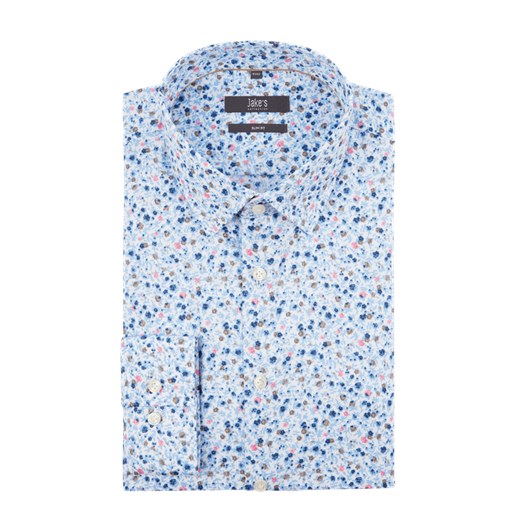 Koszula biznesowa o kroju slim fit z kwiatowym wzorem Jake*s  41/42 Peek&Cloppenburg 