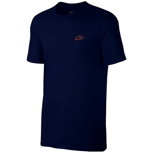 Koszulka T-shirt męska Sportswear Tee Club Embroidered Futura Nike (granatowo-bordowa) Nike  XL wyprzedaż SPORT-SHOP.pl 