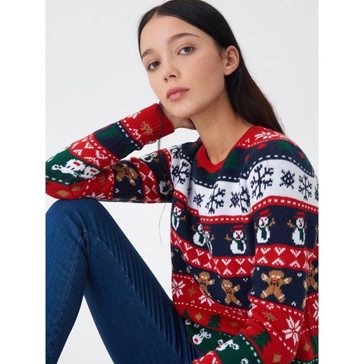 House - Sweter ze świątecznym motywem - Wielobarwn House  XL 