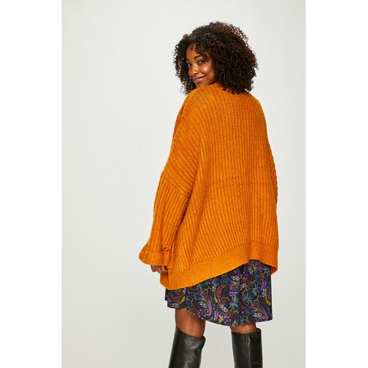 Sweter damski pomarańczowa Answear casual 