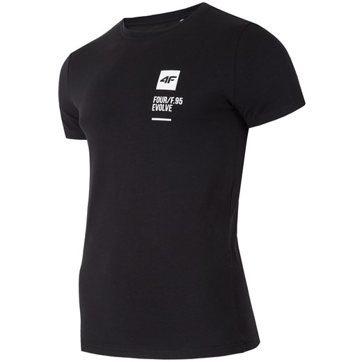 T-shirt męski TSM207 - głęboka czerń   3XL 4F