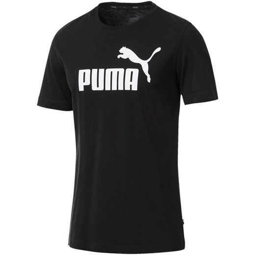 Koszulka męska Essential Logo Tee Puma (czarna)  Puma M okazja SPORT-SHOP.pl 