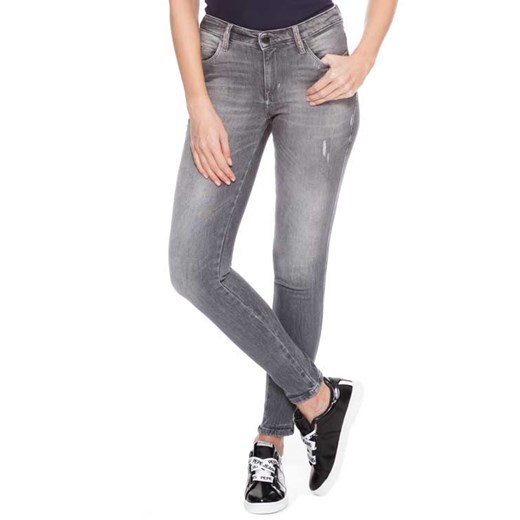Guess jeansy damskie bez wzorów w miejskim stylu 