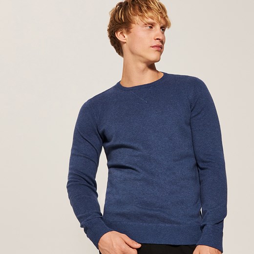 House - Gładki sweter - Niebieski