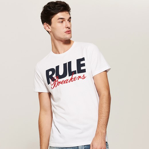 House - T-shirt z napisem - Biały