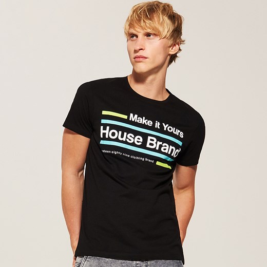 House - T-shirt House - Czarny