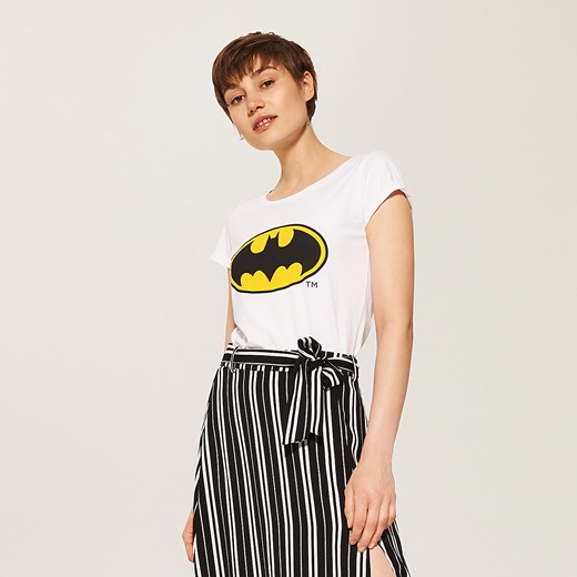 House - T-shirt Batman - Biały