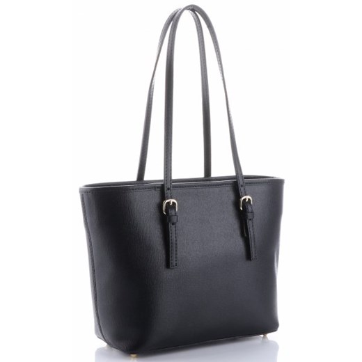 Shopper bag Genuine Leather elegancka duża skórzana bez dodatków 