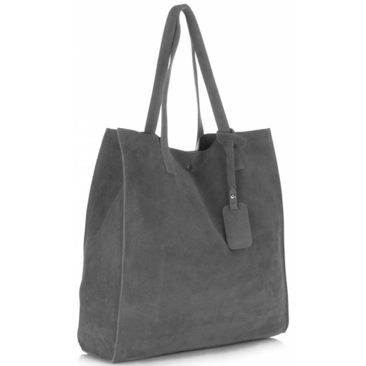 Shopper bag Vittoria Gotti elegancka zamszowa 