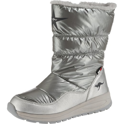 Buty zimowe dziecięce Kangaroos bez wzorów śniegowce bez zapięcia 