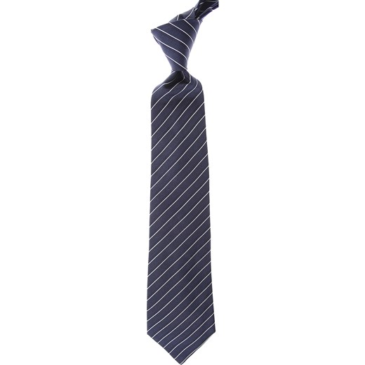 Niebieski krawat Giorgio Armani 