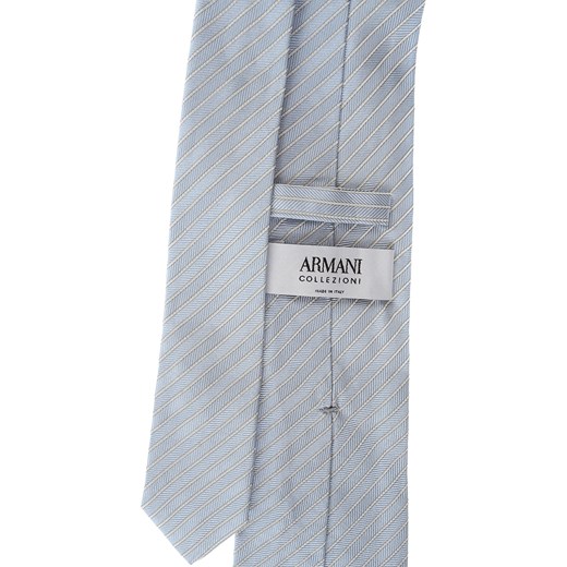 Giorgio Armani Krawaty Na Wyprzedaży, Powder Light Blue, Jedwab, 2019 Giorgio Armani  One Size okazja RAFFAELLO NETWORK 