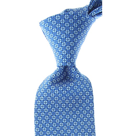 Battistoni krawat niebieski 