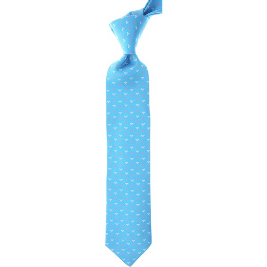 Krawat niebieski Battistoni 