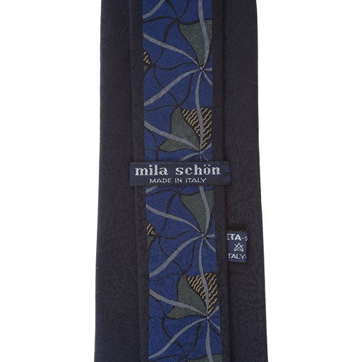 Mila Schon Krawaty Na Wyprzedaży, Dark Midnight Blue, Jedwab, 2019 Mila Schon  One Size promocyjna cena RAFFAELLO NETWORK 