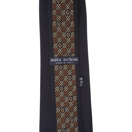 Krawat brązowy Mila Schon 