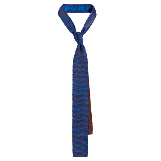Krawat niebieski Lancerto gładki 