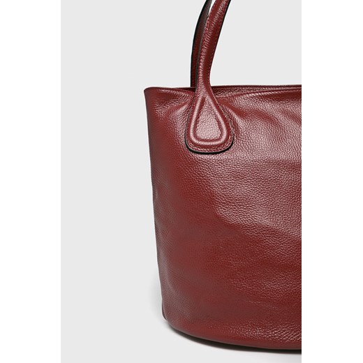 Shopper bag Answear elegancka czerwona skórzana bez dodatków 