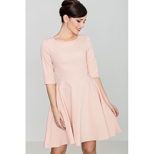 Sukienka z długimi rękawami różowa mini 