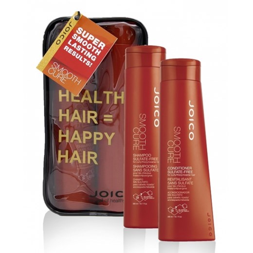 Joico Smooth Cure | Zestaw wygładzający bez siarczanów: szampon 300ml + odżywka 300ml