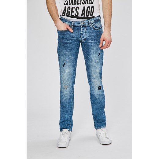 Guess Jeans jeansy męskie bez wzorów niebieskie 