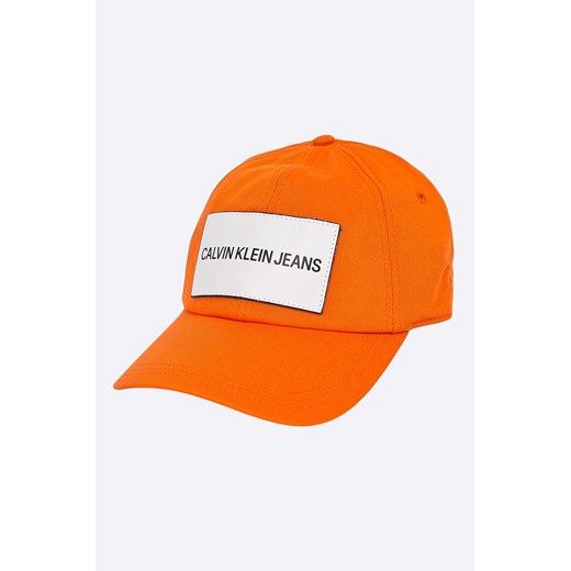 Pomarańczowy czapka z daszkiem męska Calvin Klein 