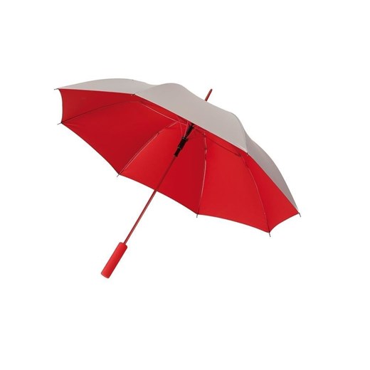 Automatyczny parasol KEMER JIVE czerwony/srebrny