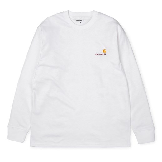Longsleeve Carhartt WIP L/S American Script T-Shirt White (I025712_02_00) Carhartt Wip  L StreetSupply