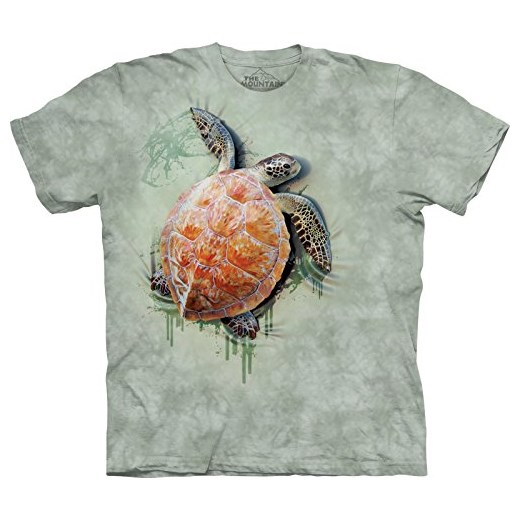 T-shirt The Mountain Sea Turtle Climb -  l zielony