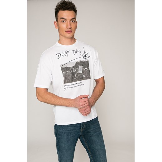 T-shirt męski biały Pepe Jeans z krótkim rękawem 