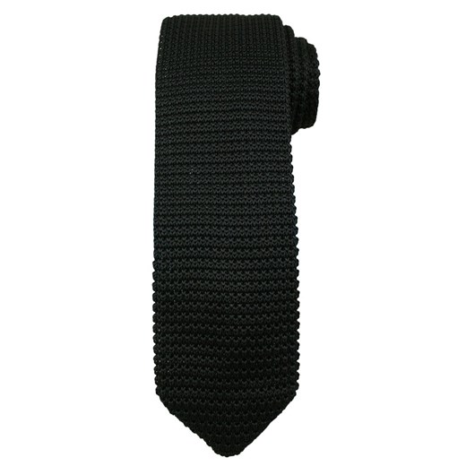 Czarny krawat Alties bez wzorów 