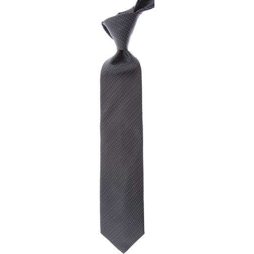 Krawat Lanvin granatowy w paski 
