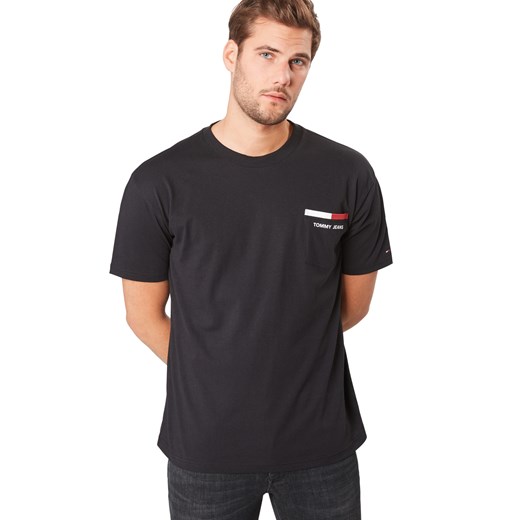 T-shirt męski Tommy Jeans z krótkim rękawem czarny 