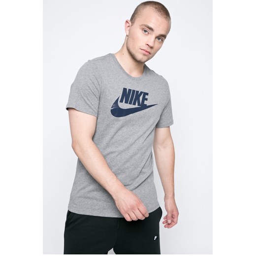 T-shirt męski Nike Sportswear szary dzianinowy 