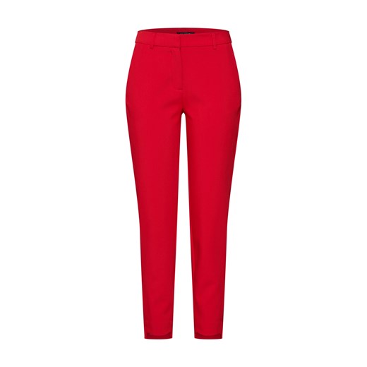 Czerwone spodnie damskie Selected Femme 