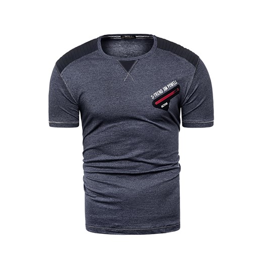 Męska koszulka t-shirt ripro17-2181 - stalowy
