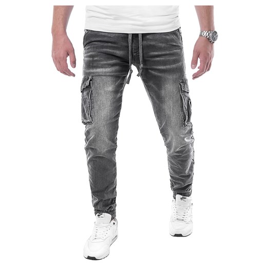 Spodnie męskie jeansowe 1327 - czarne